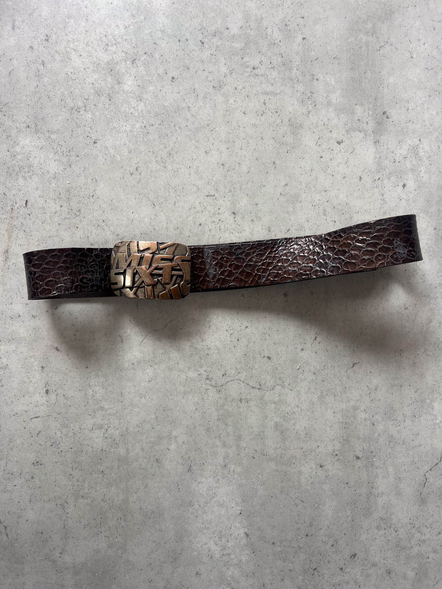 MISS SIXTY brown leather belt