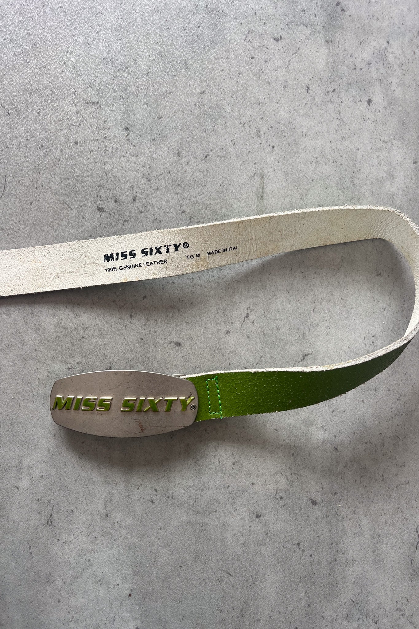 MISS SIXTY lime green belt ★  Estimated size xxs - xs