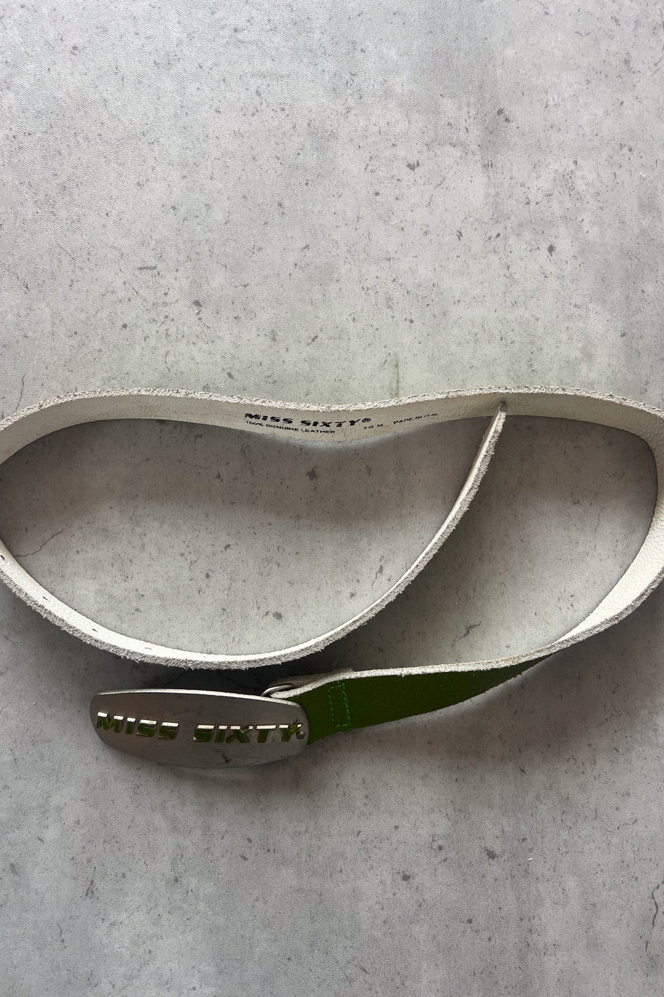 MISS SIXTY lime green belt ★  Estimated size xxs - xs