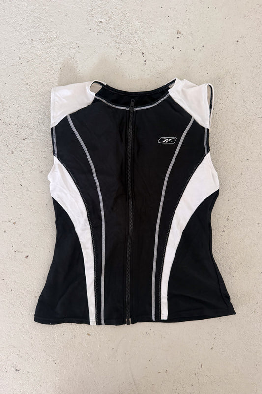 REEBOK black + white sport tank ★ Size estimated medium