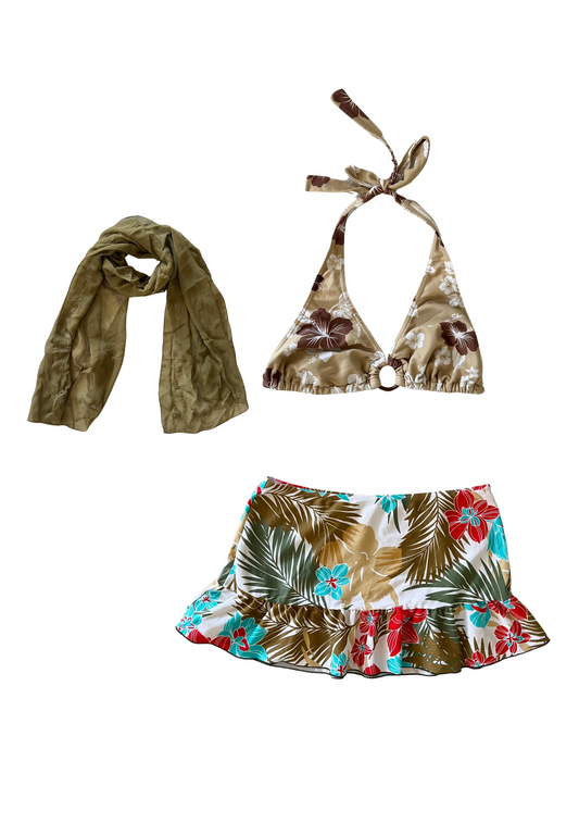 000042 PREMADE BUNDLE *TROPICAL/ VNTG*  SIZE EST 8