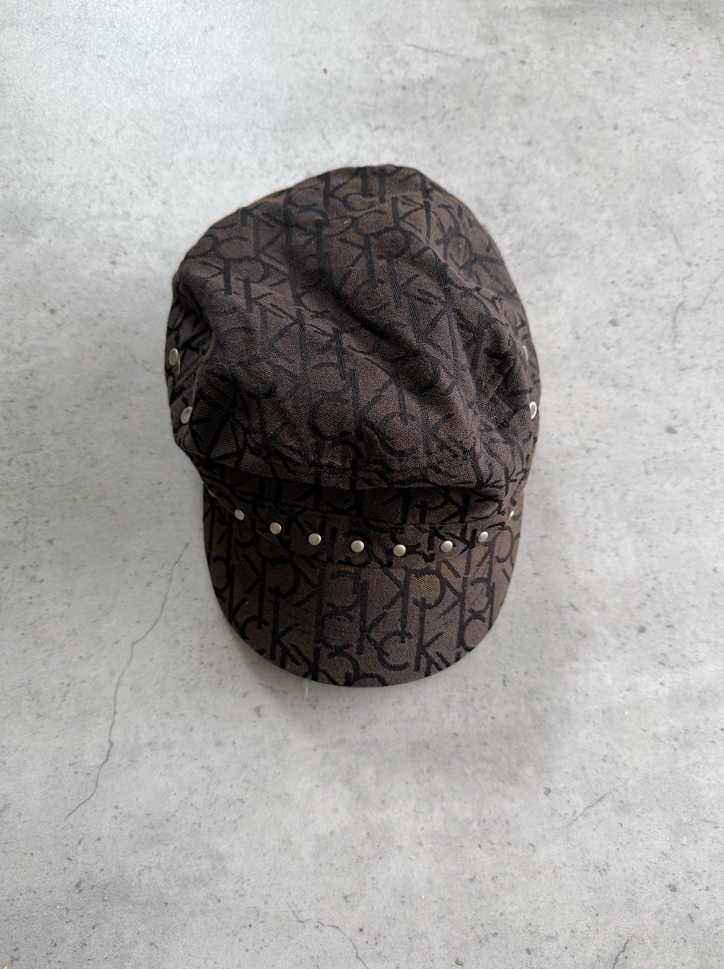 CALVIN KLEIN monogram cadet hat ★
