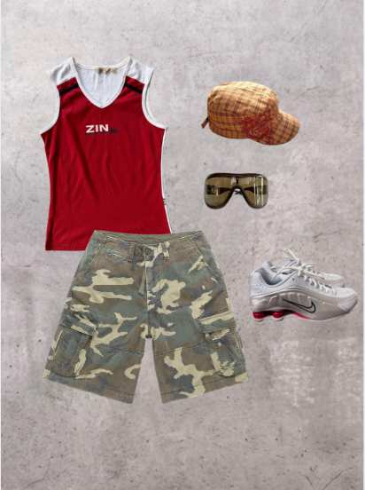 ZIN red "98" tank  ★ Size labelled XL