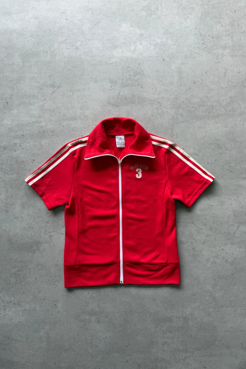 ADIDAS red track top ★ Size est small/medium