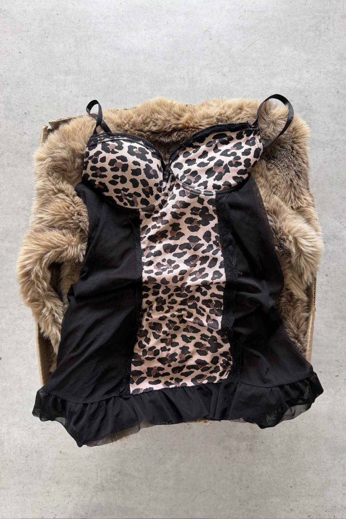 Leopard print festival lingerie dress ★ Size labelled medium